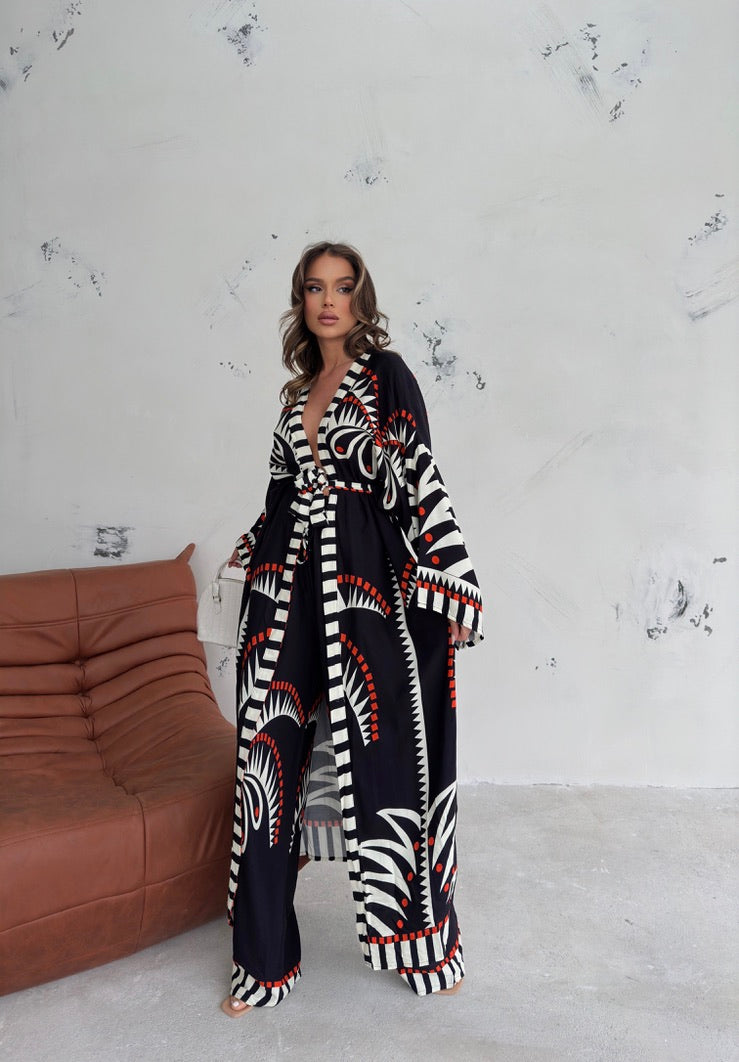 Kimono Comprido Eloá | Preto
