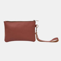 Leather envelope wallet with animal print pattern 1