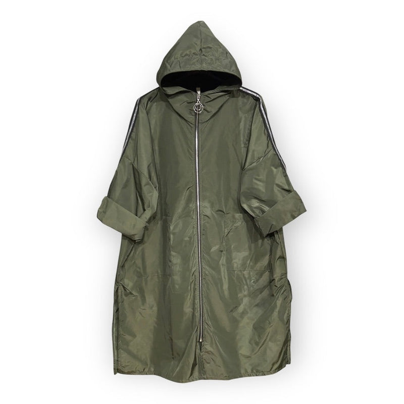 Parka (impermeável) Fina Com Capuz