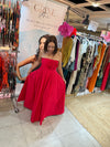 Vestido Vermelho Algodão  | Mary