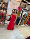 Vestido Vermelho Algodão  | Mary
