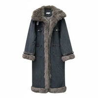 Casaco Comprido de Pêlo  | Jeans