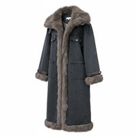 Casaco Comprido de Pêlo  | Jeans