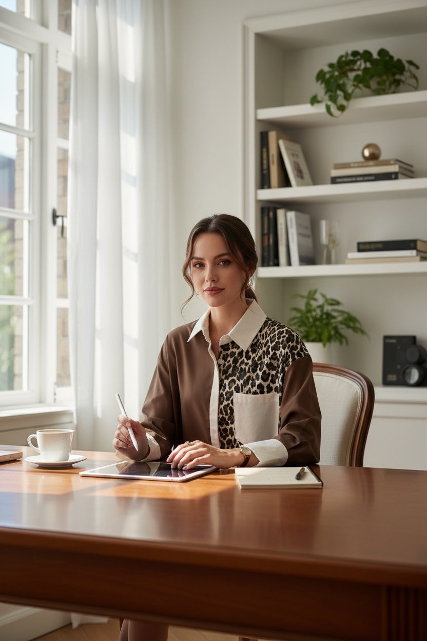 CHAQUETA/BLAZER ESTAMPADO ANIMAL (FLUOR) | VIVIAN