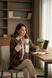 CHAQUETA/BLAZER ESTAMPADO ANIMAL (FLUOR) | VIVIAN