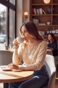 STARS CAMEL KNITTED SWEATSHIRT | NALA