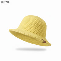Chapéu de Croché Amarelo Artesanal | Feito à Mão