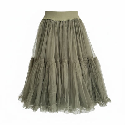 Saia Midi Tule Flora