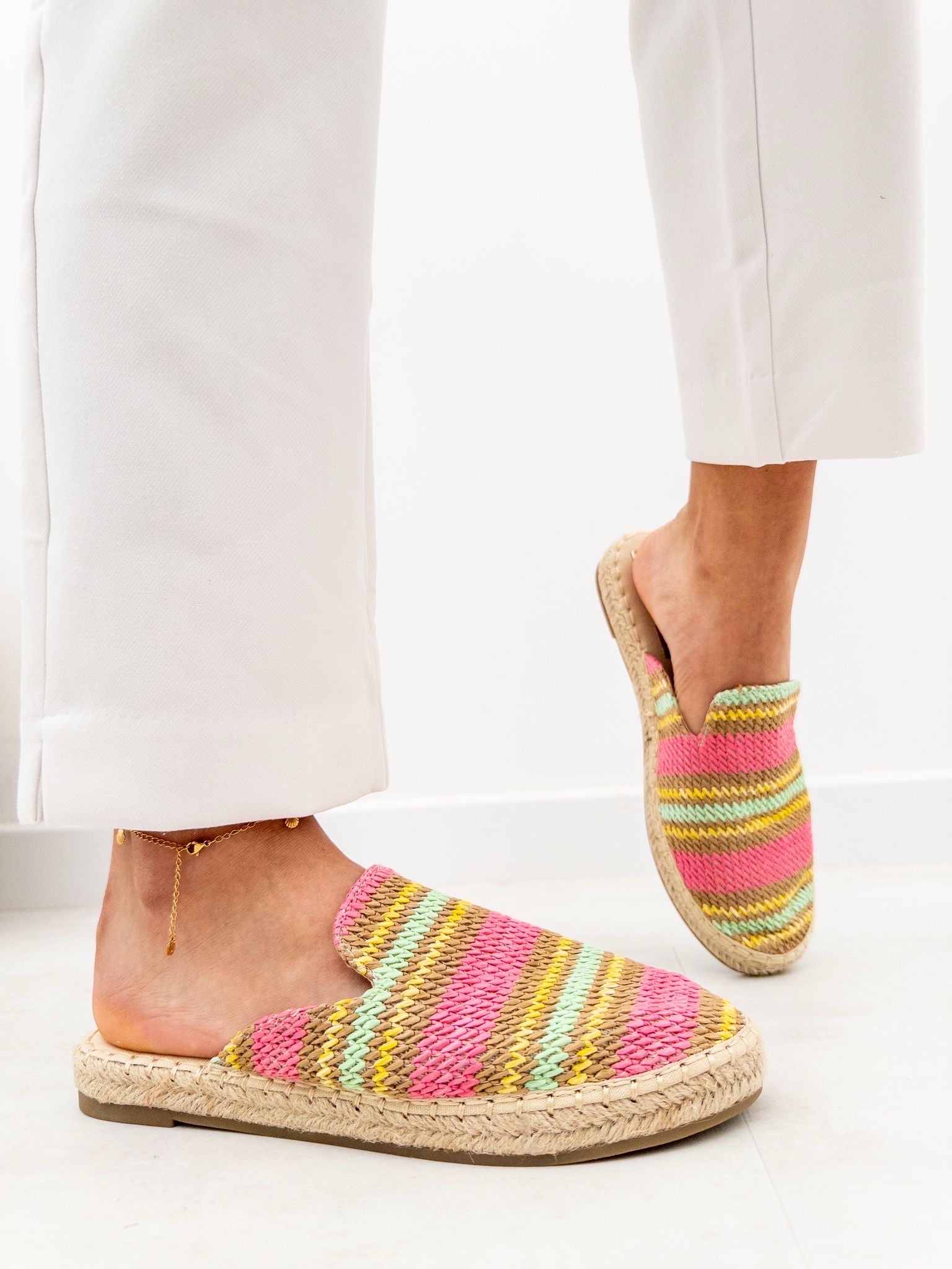 Mules Alparcatas | Rosa