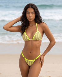 Biquíni Rio - Renda Amarelo Neon - GRINE