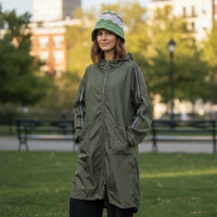 Parka (impermeável) Fina Com Capuz