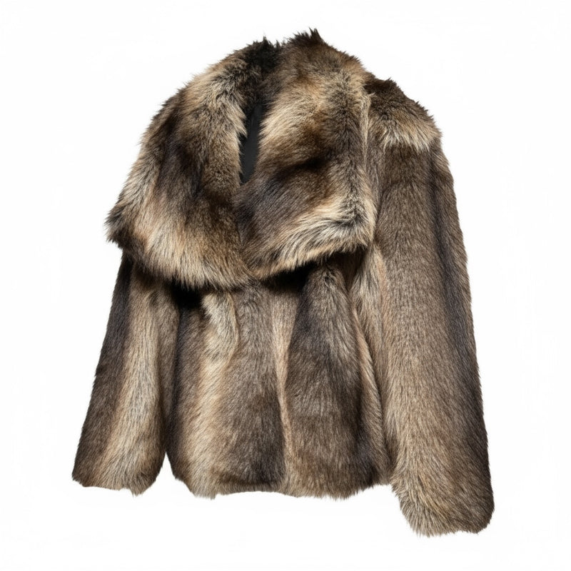 Casaco de Pêlo Castanho | Amélie