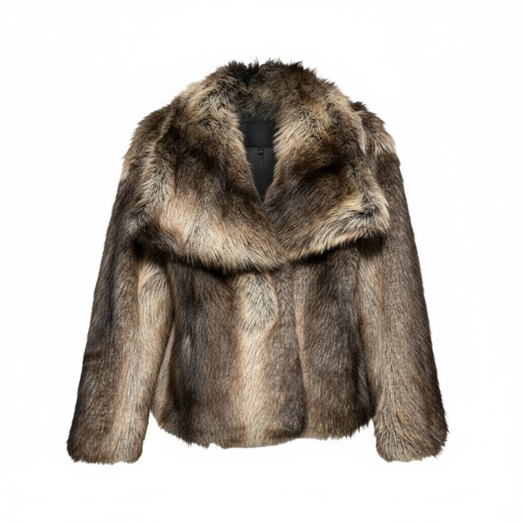 Casaco de Pêlo Castanho | Amélie