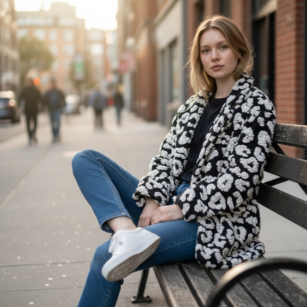 Casaco Padrão Black&White