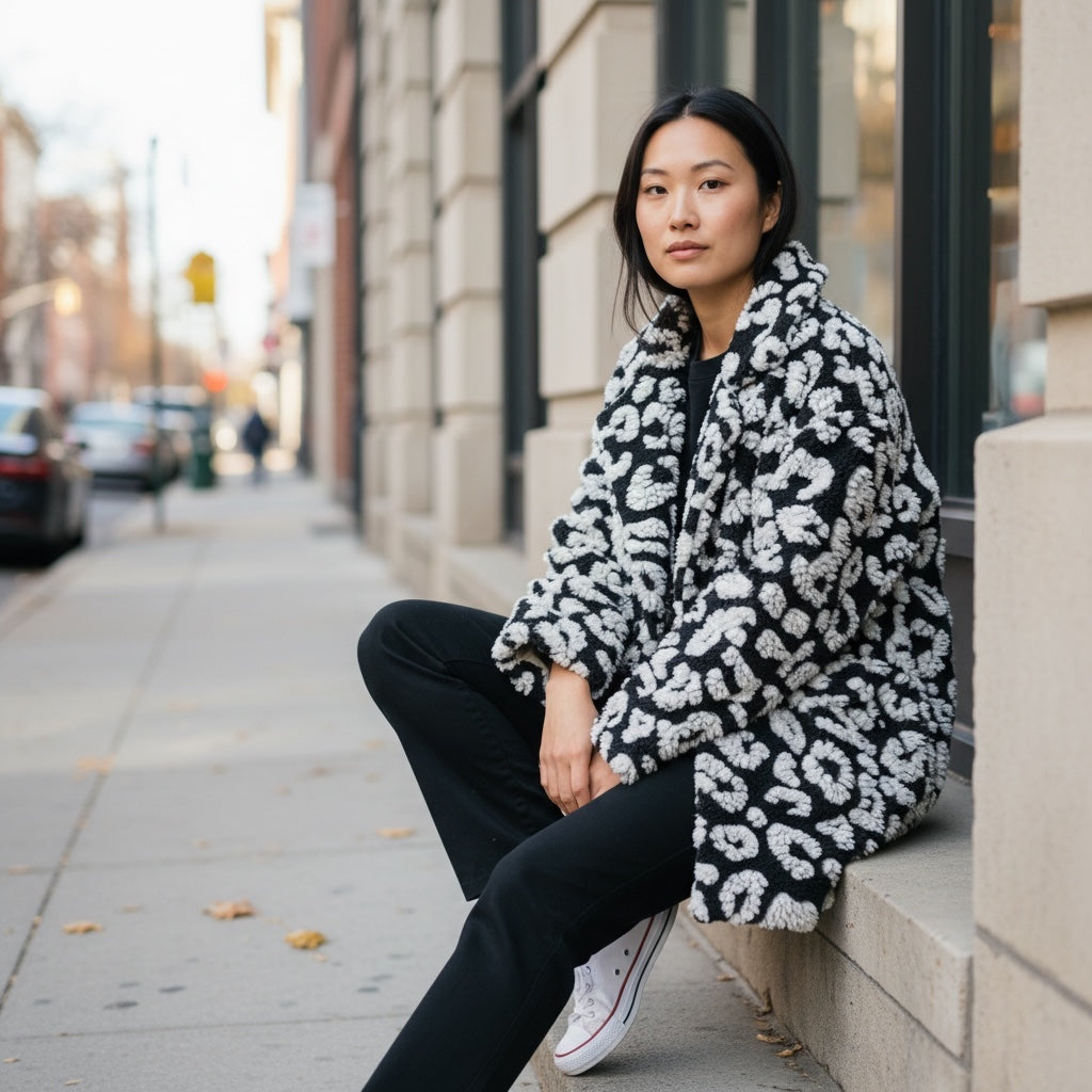 Casaco Padrão Black&White