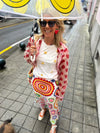 T-Shirt Flores Crochet