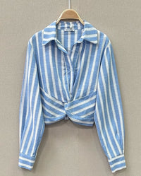 Camisa Riscas Assimétricas