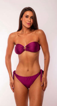 Cueca Biquini Ameixa | Laços Duplos