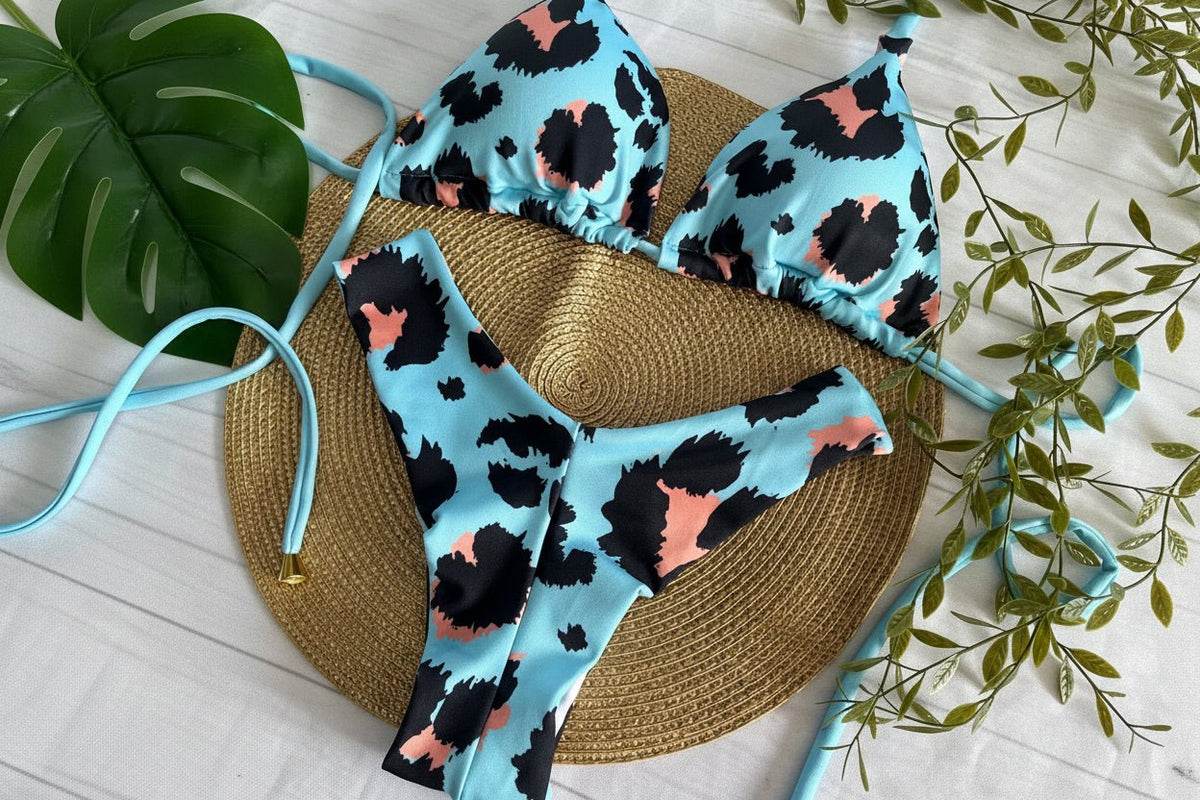 Biquíni Wild Desire Azul | Cortininha & Asa Delta | GRINE BEACHWEAR - GRINE