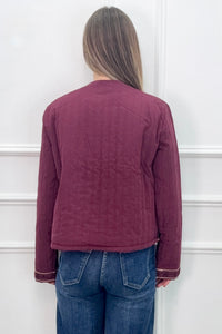 Casaco acolchoado e bordado | Lisa