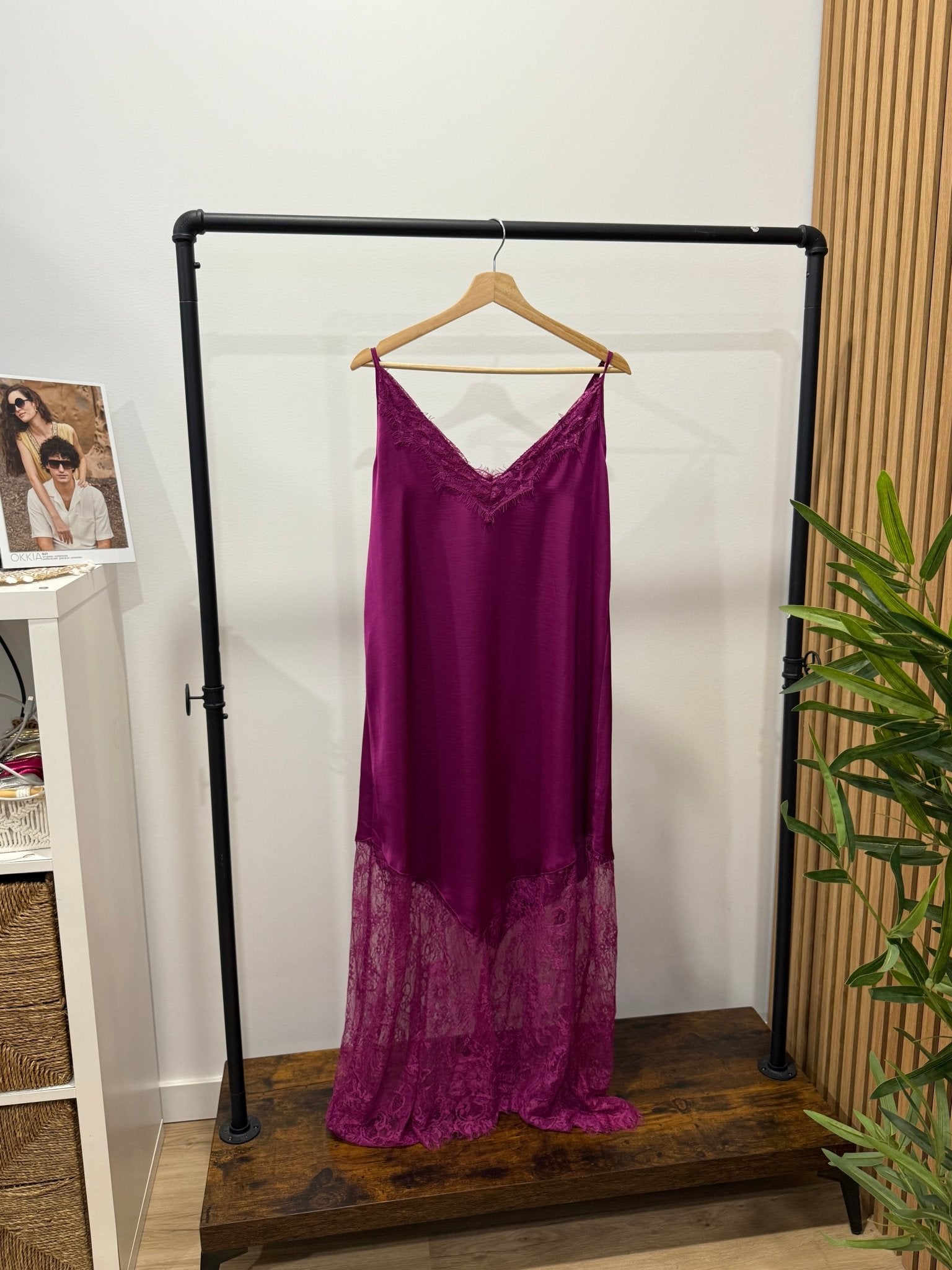 Vestido Comprido Renda | Alças Finas - GRINE