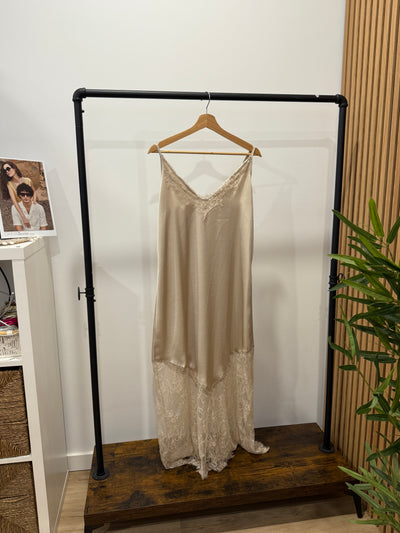 VESTIDO CROCHET (BEIGE) | OHANA