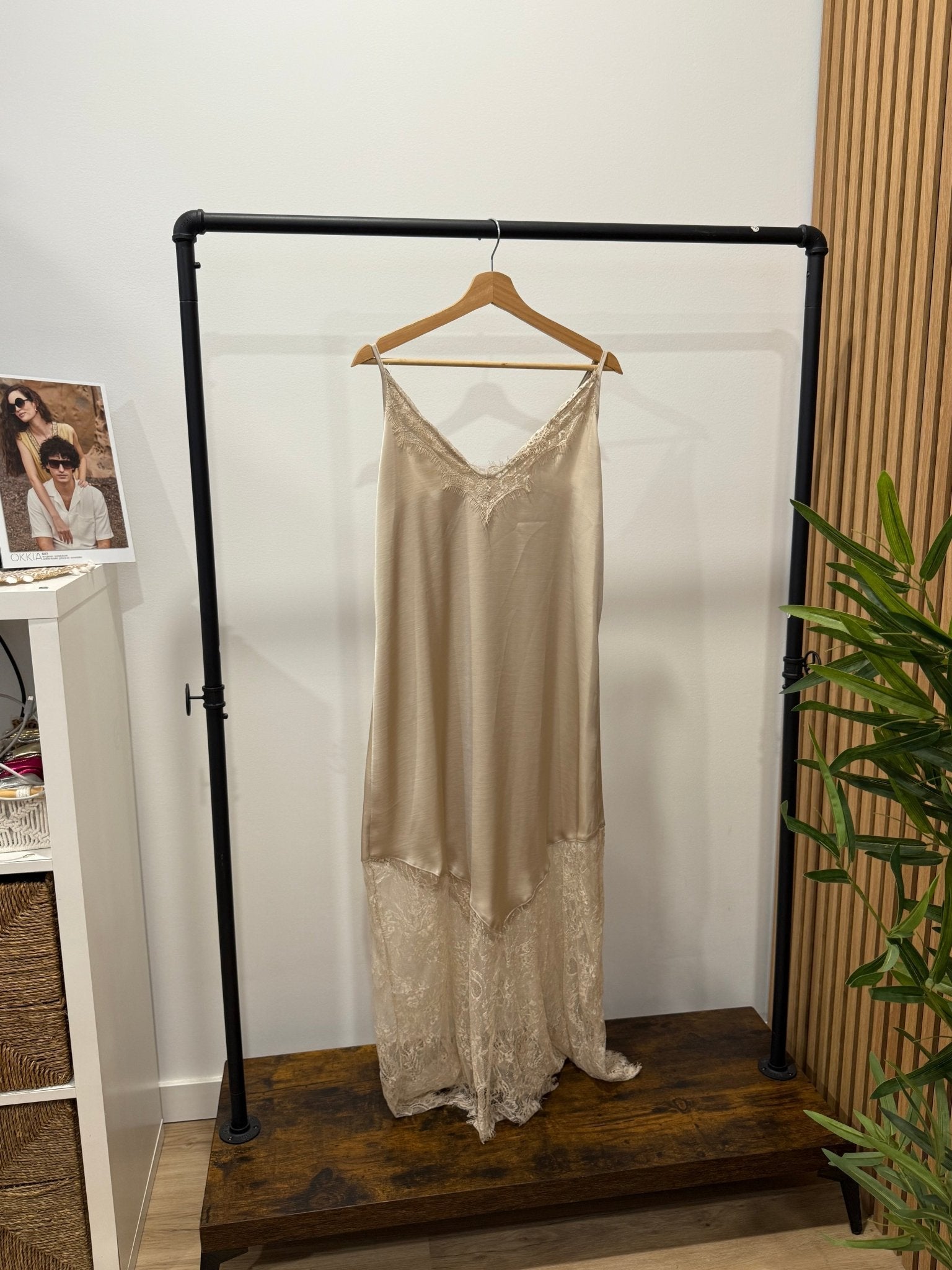 Vestido Comprido Renda | Alças Finas - GRINE