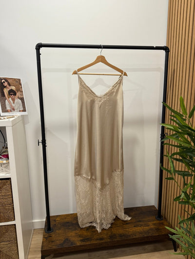 Vestido Comprido Renda | Alças Finas - GRINE