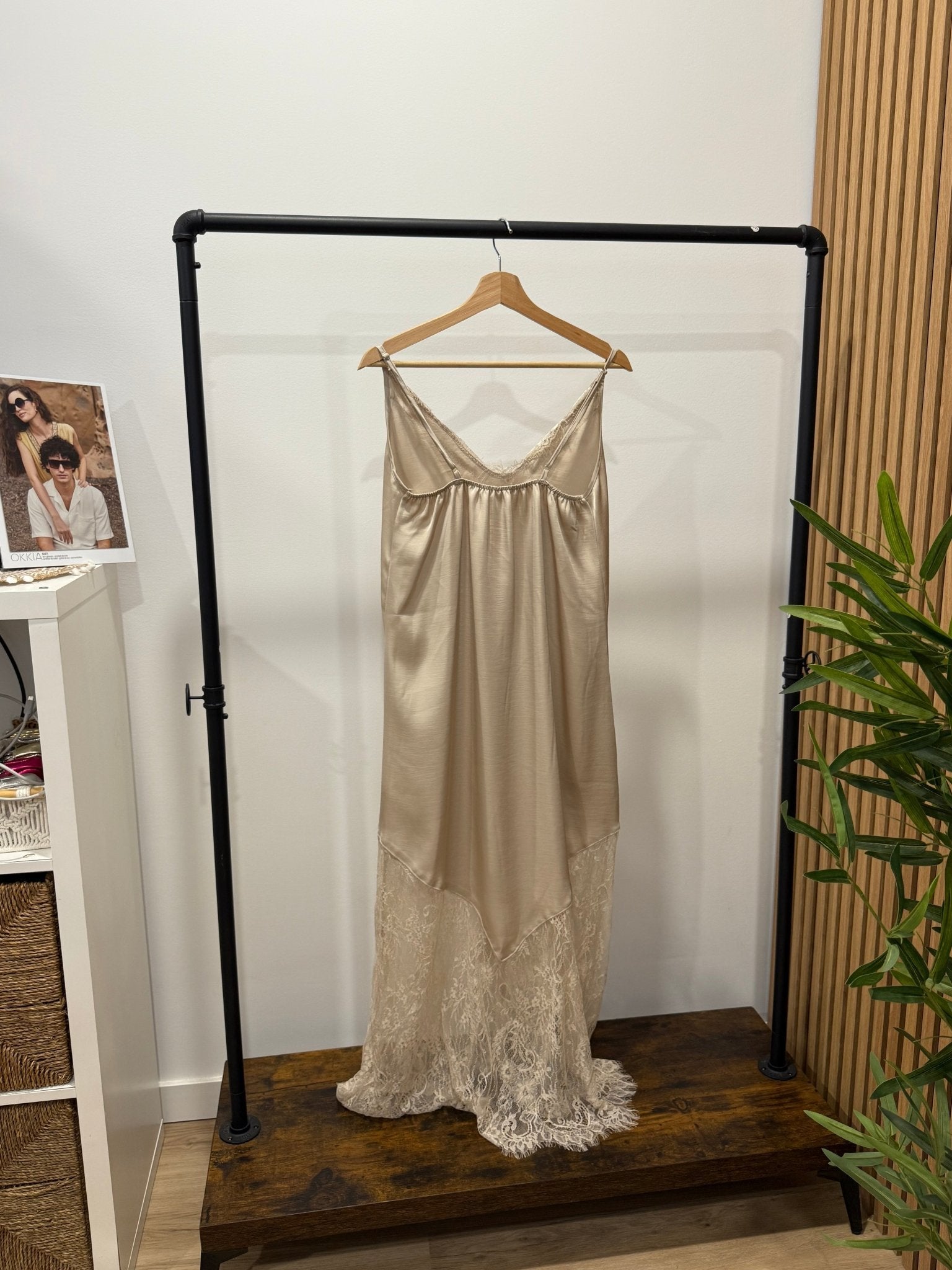 Vestido Comprido Renda | Alças Finas - GRINE