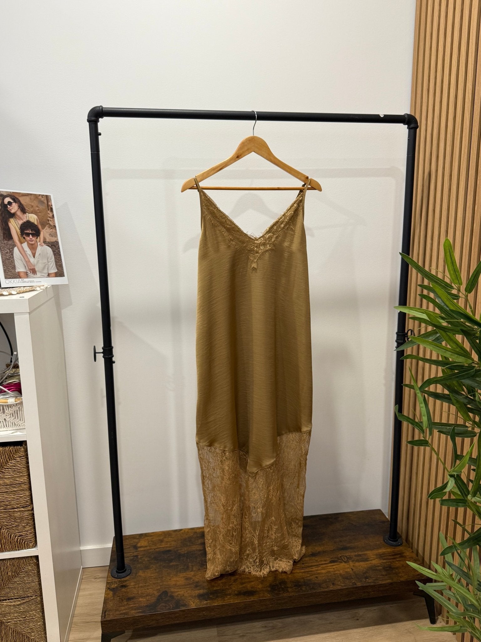 Vestido Comprido Renda | Alças Finas - GRINE