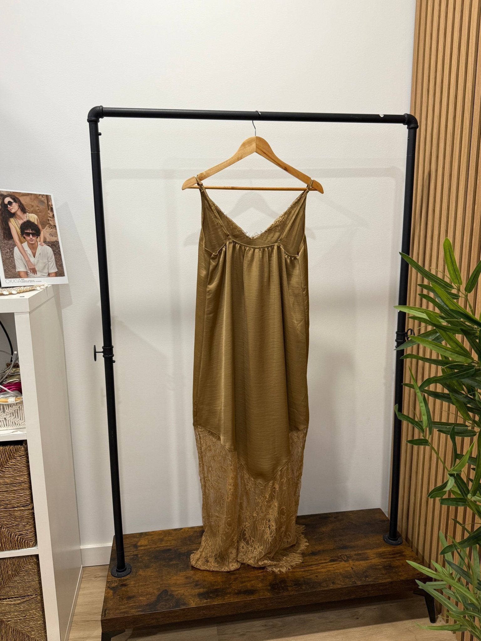 Vestido Comprido Renda | Alças Finas - GRINE