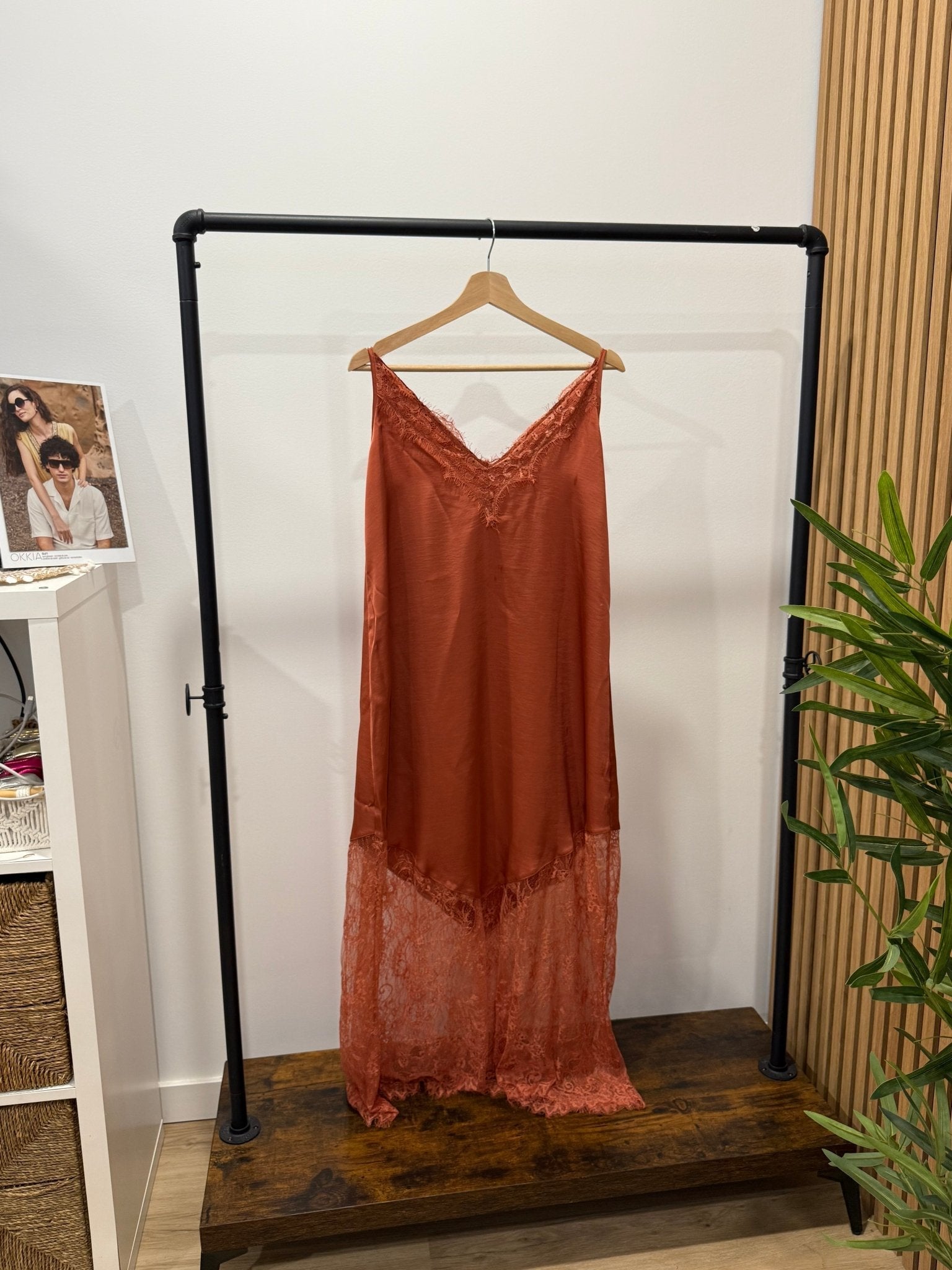 Vestido Comprido Renda | Alças Finas - GRINE
