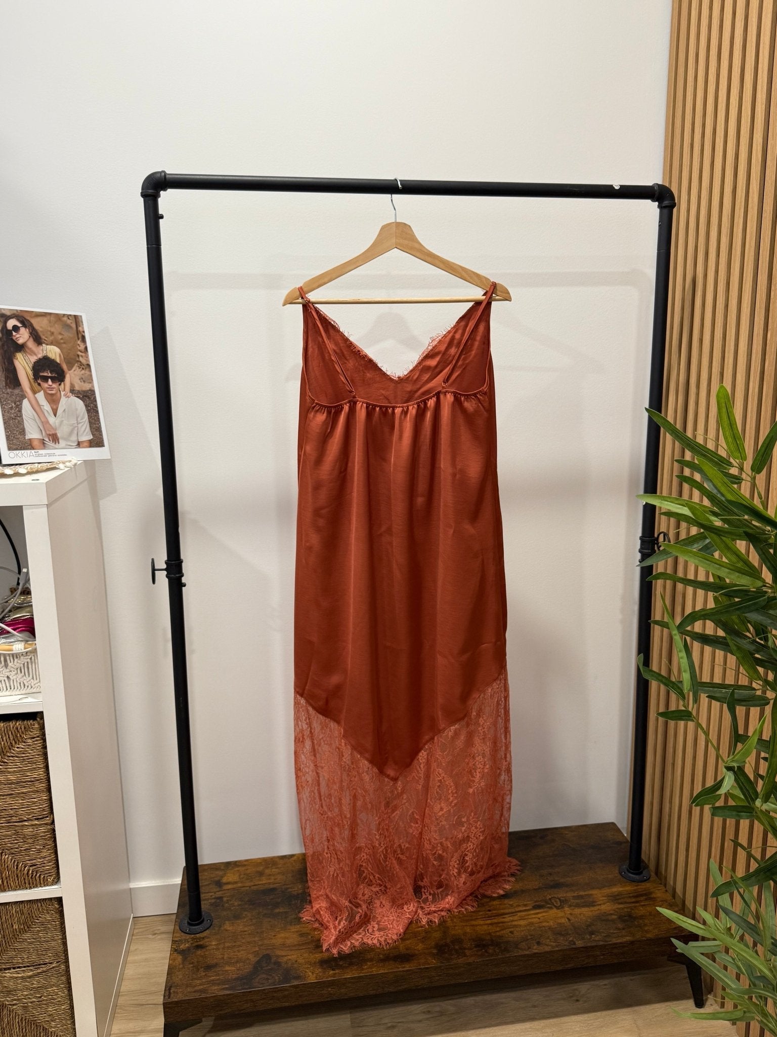 Vestido Comprido Renda | Alças Finas - GRINE