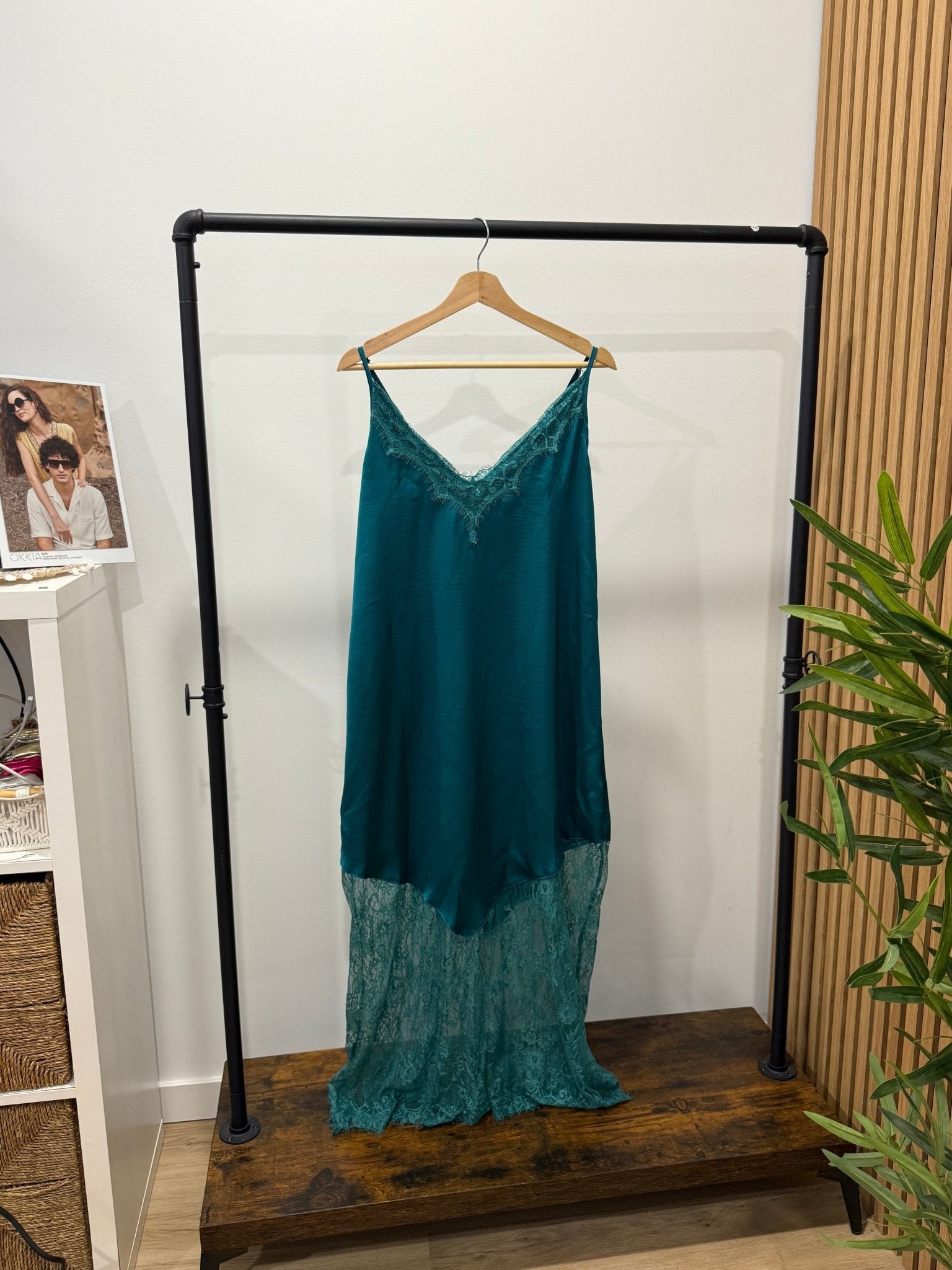 Vestido Comprido Renda | Alças Finas - GRINE