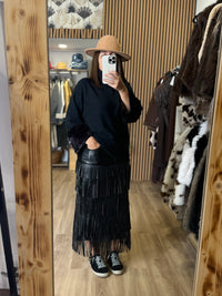 Saia Franjas em Polipele | Eliza