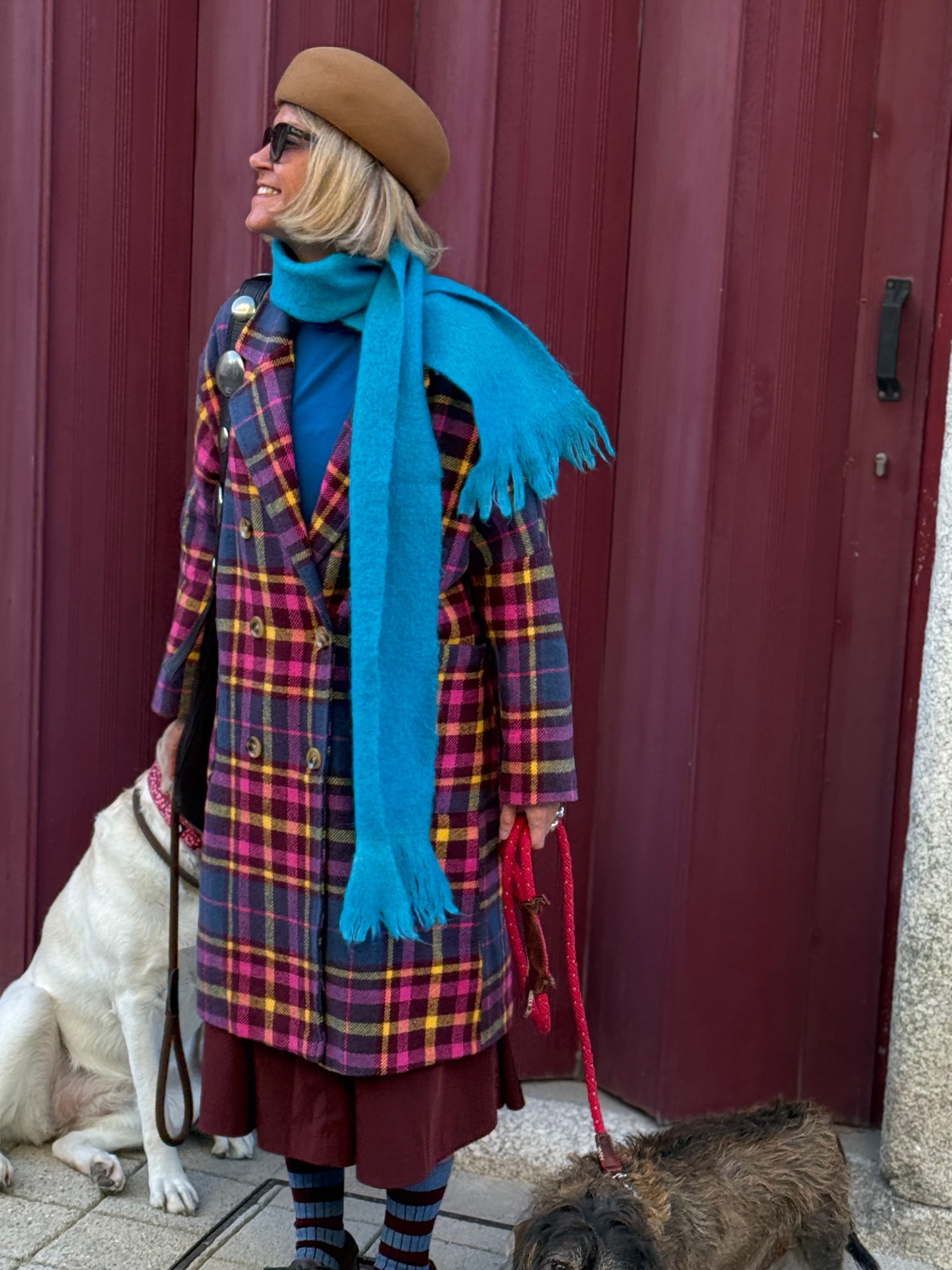 Casaco Comprido Xadrez Colorido