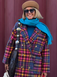 Casaco Comprido Xadrez Colorido