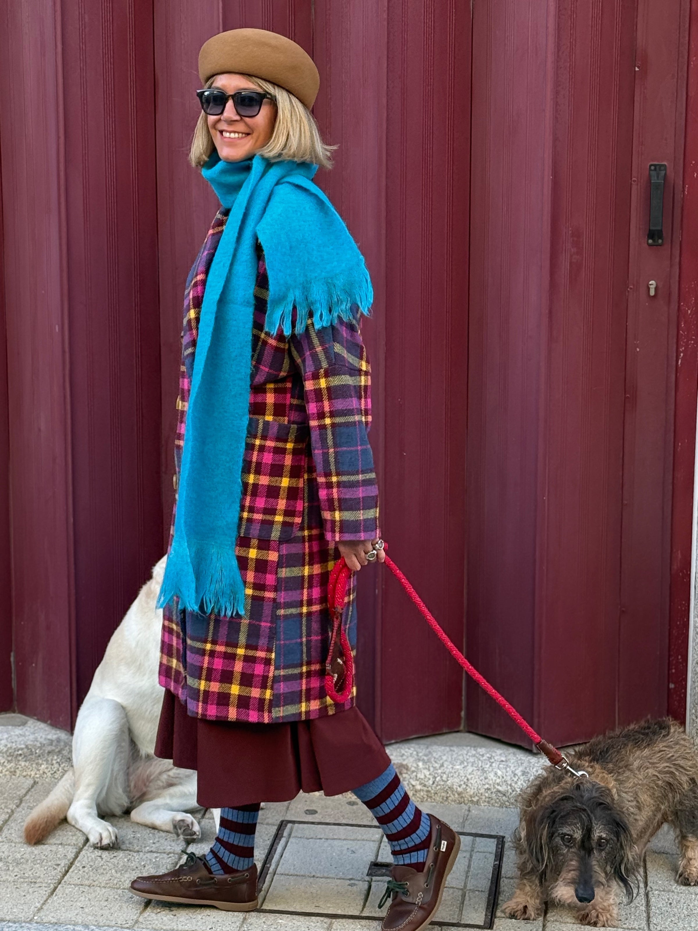 Casaco Comprido Xadrez Colorido