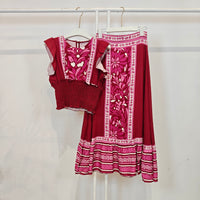 Conjunto: Top & Saia Midi | Boho Chic