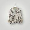 Casaco Curto Acetinado | Cow Print