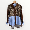 Camisa Larga Riscas | Animal Print