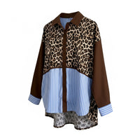 Camisa Larga Riscas | Animal Print