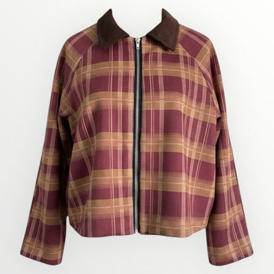 Long Colorful Coat with Black Stripe