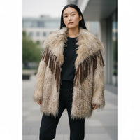 Casaco de Pêlo Franjas | Dayse