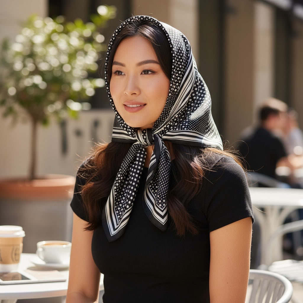 Lenço Quadrado Acetinado | Bolas