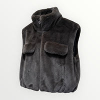 Colete Curto Pêlo Macio