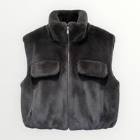 Colete Curto Pêlo Macio