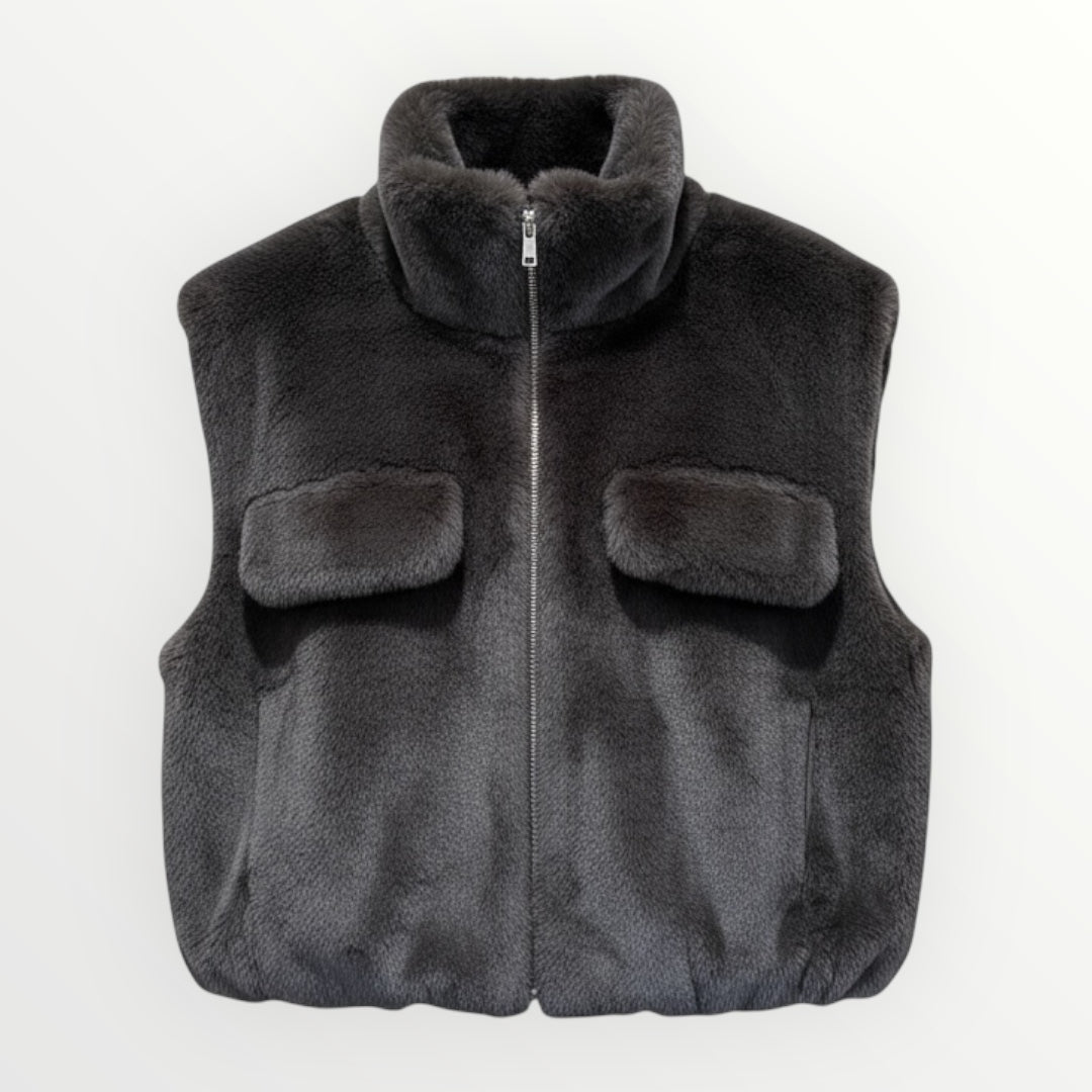 Colete Curto Pêlo Macio