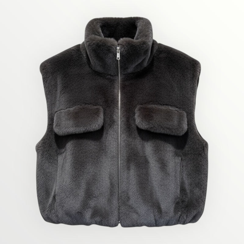 Colete Curto Pêlo Macio