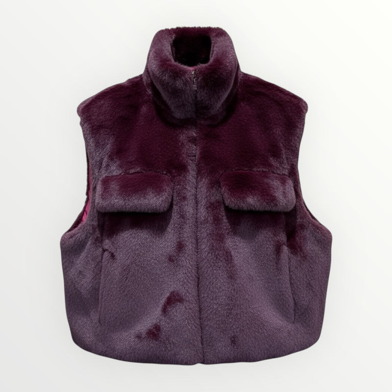 Colete Curto Pêlo Macio